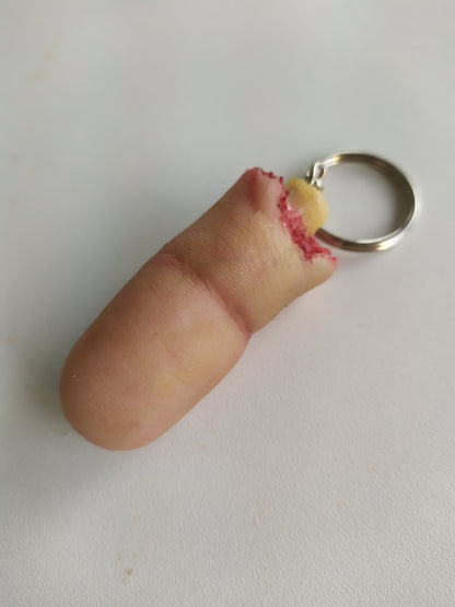 SEVERED FINGER KEYCHAIN