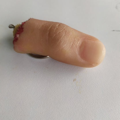 SEVERED FINGER KEYCHAIN