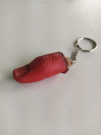 SEVERED FINGER KEYCHAIN